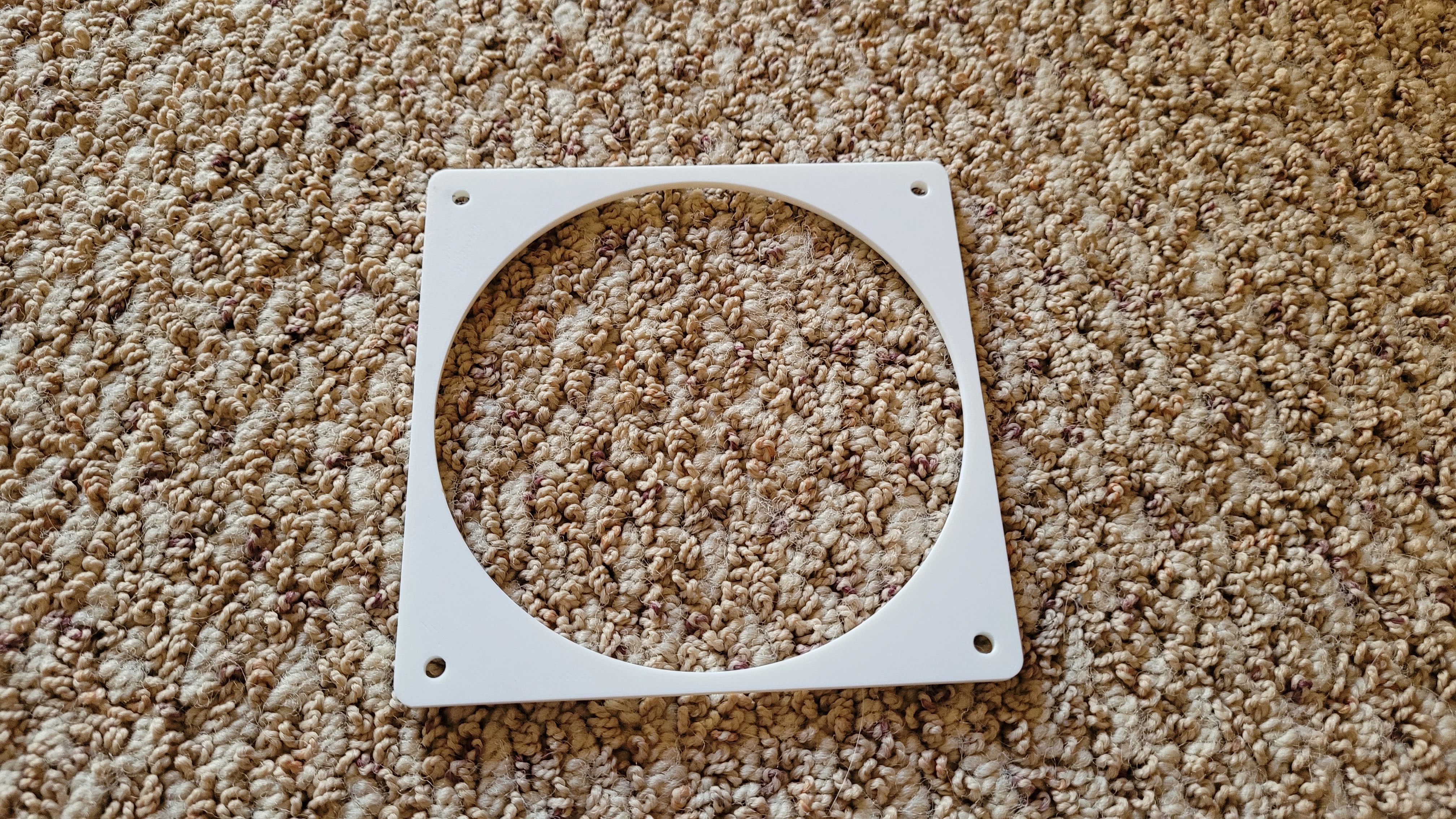 Backing plate for "120mm Fan to 4 Inch Duct"