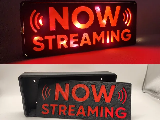 Now Streaming LED Sign - "On-Air" Style 2 Colors