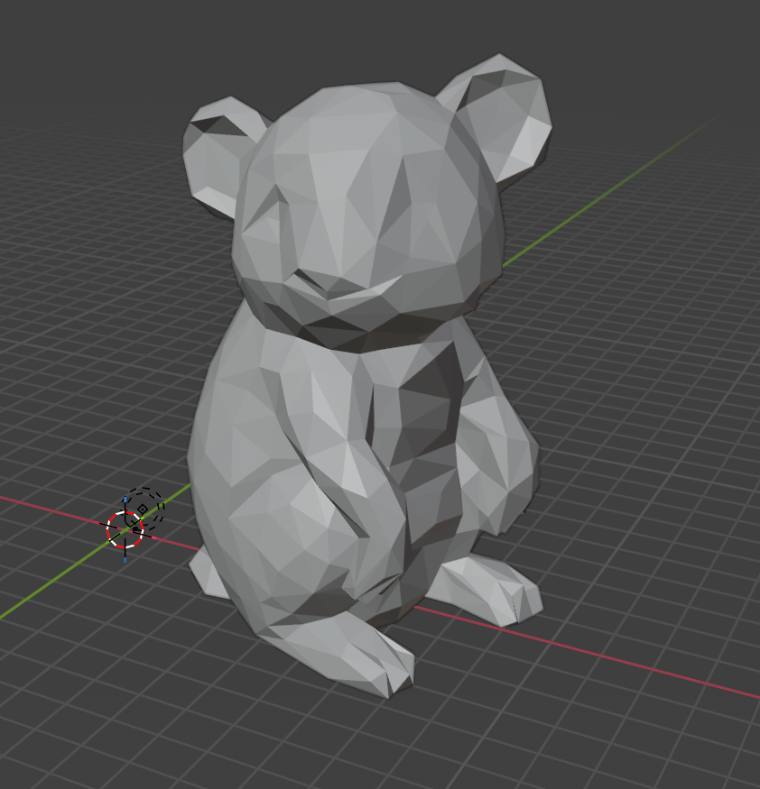 koala low poly