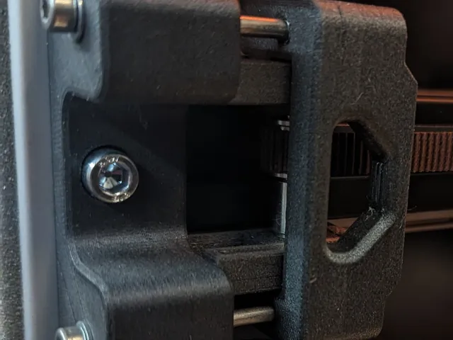 Open front belt tension mod for Ratrig Vcore 3.1 enclosure version.