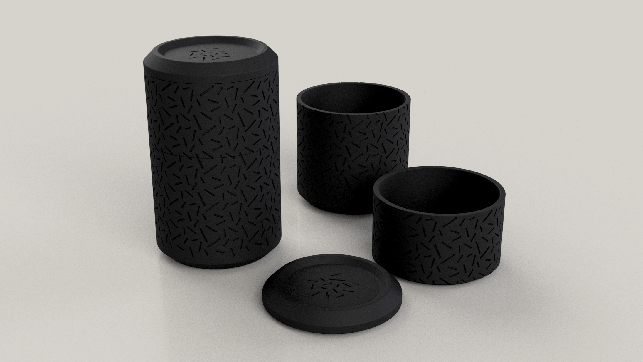 Stackable cilindrical storage box — miniatura 3