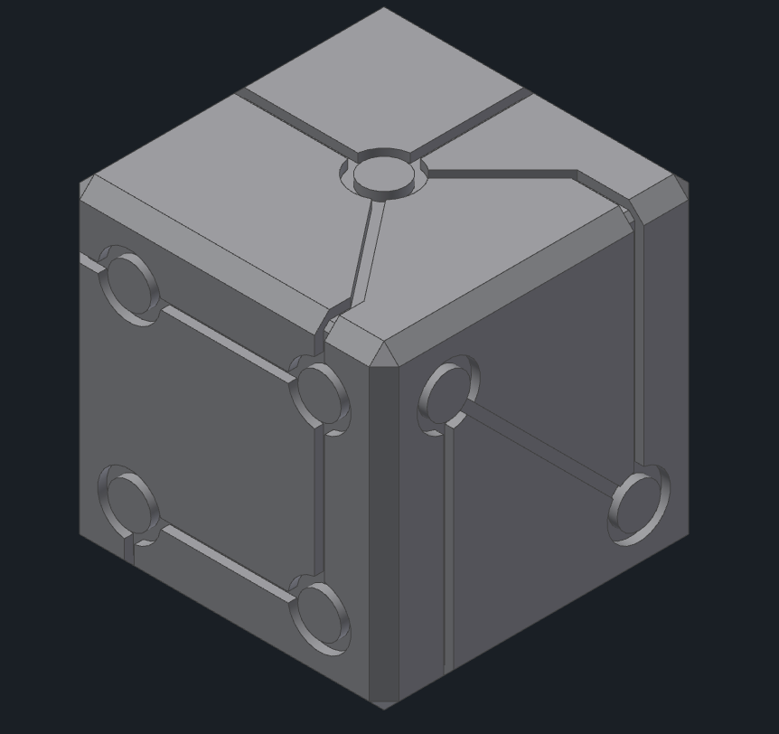 Connected Face D6