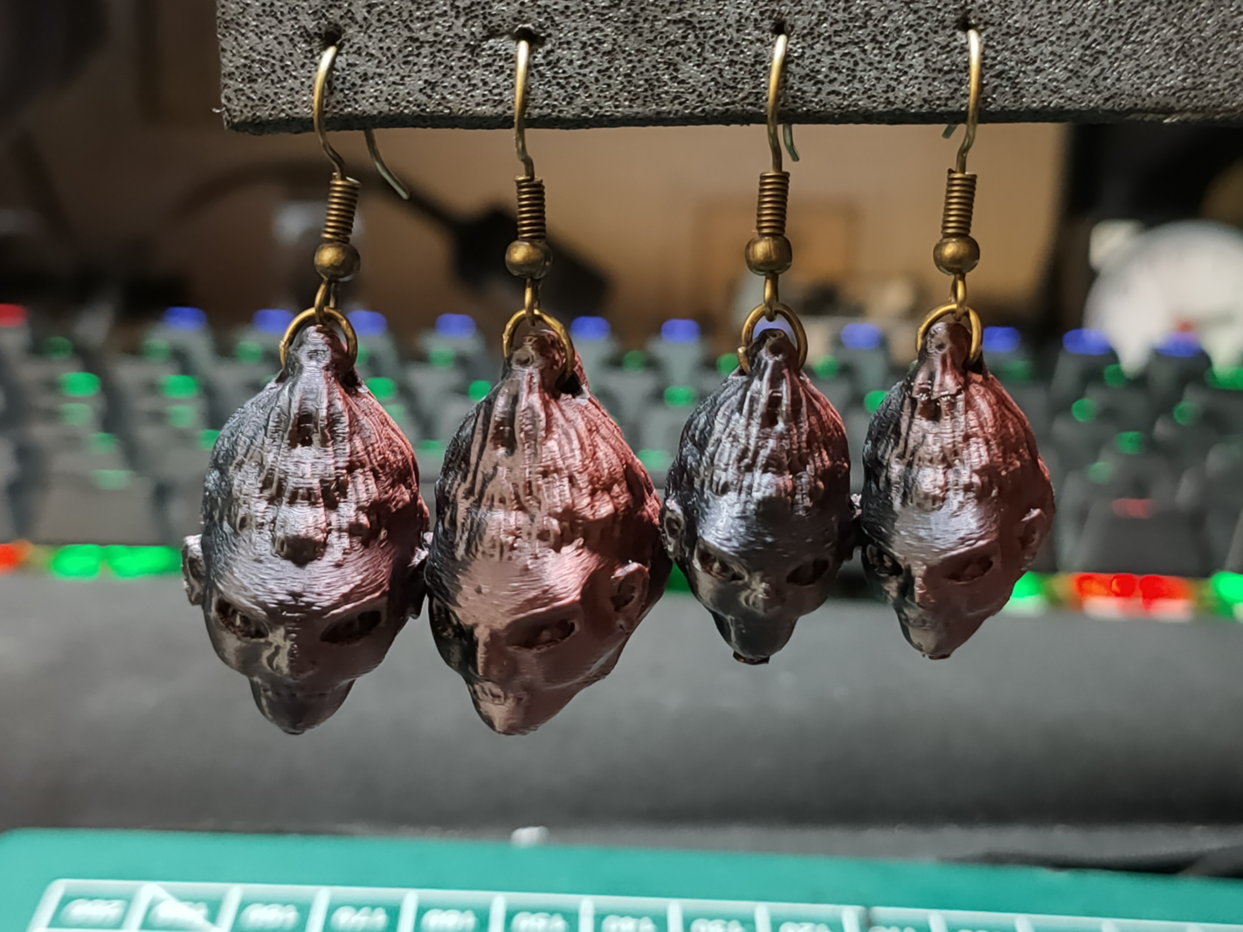 Shrunken Head Earrings