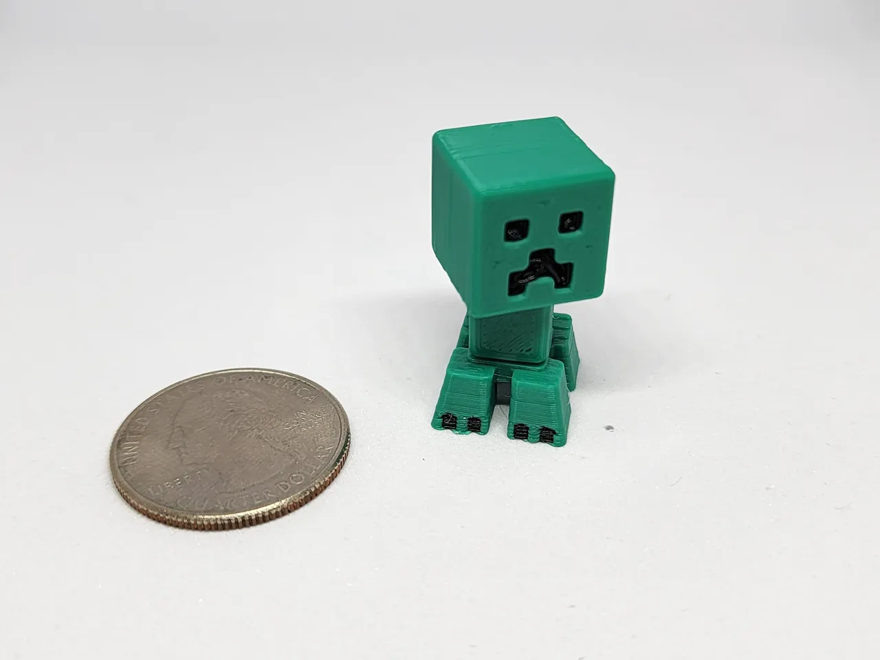 Stocking Stuffer] Minecraft Creeper Mini Figure Kit / Keychain by chiz, Download free STL model