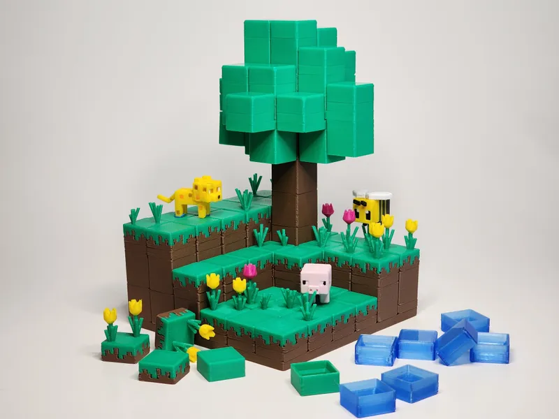 STL file Creeper Minecraft Happy Sculpture 🗿・3D printer design