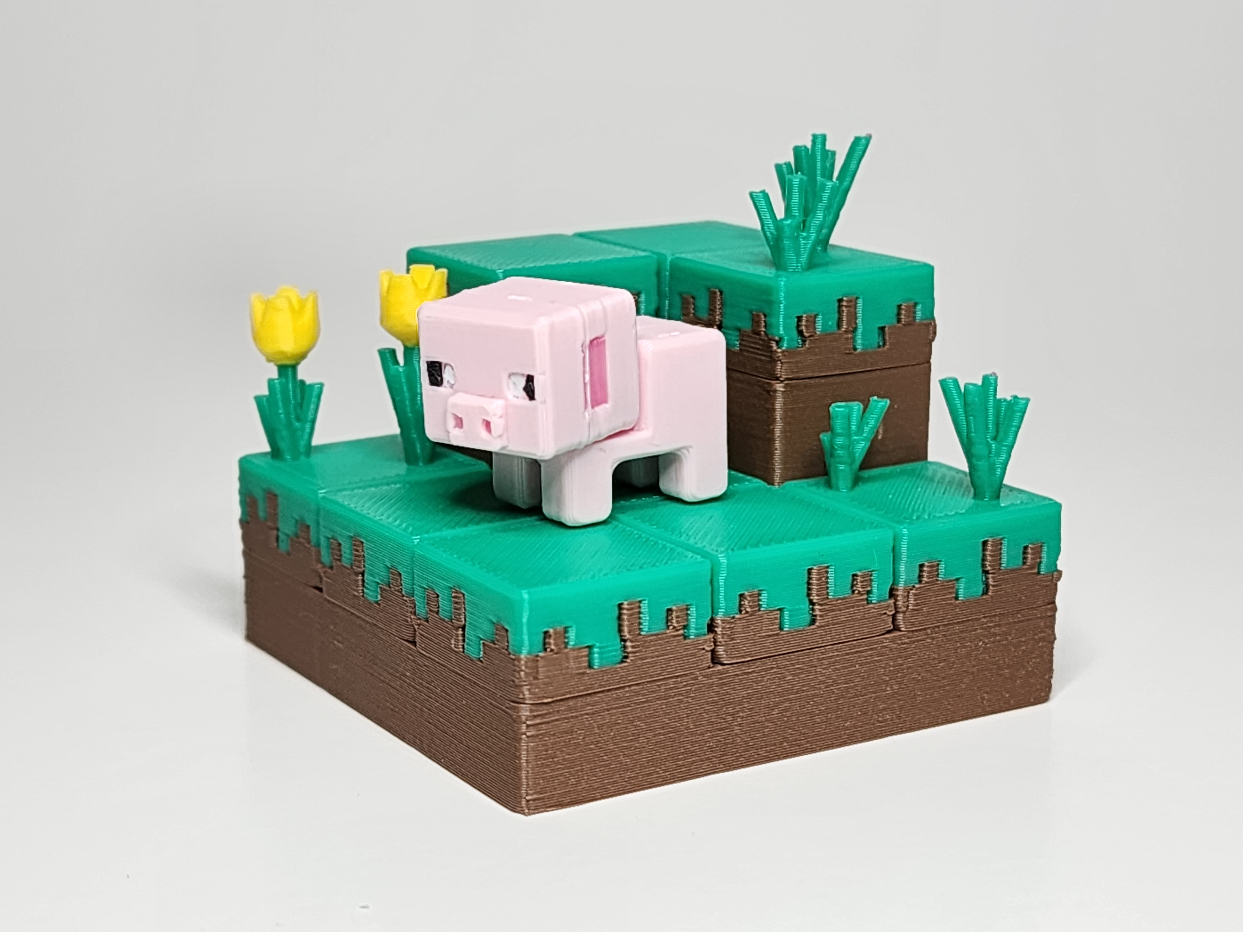 Minecraft-inspired Pig Mini Figure Kit Card/ Keychain by chiz ...