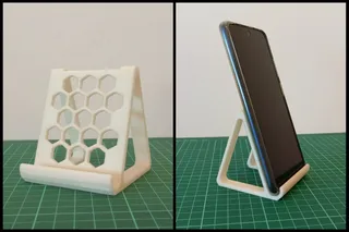 Floating Honeycomb Phone Stand: A Modern Marvel