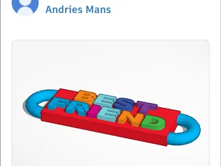 Best friend keychain by Andries | Download free STL model | Printables.com