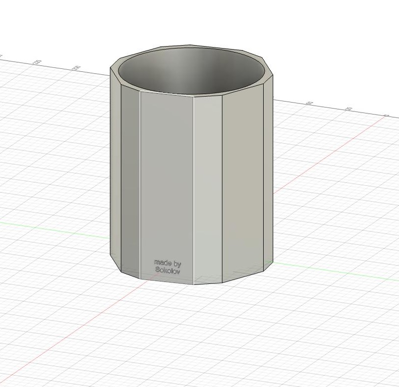 Pencil and Pen Holder (3D Model, Desk Organizer)