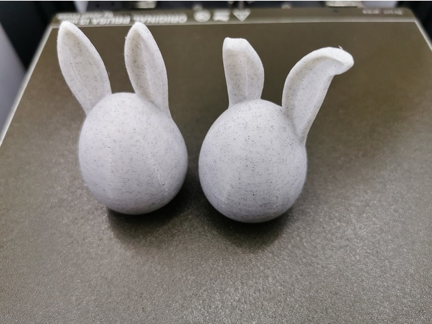 Easter egg with bunny ears