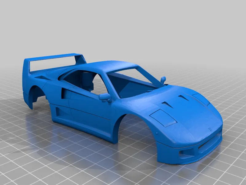 Ferrari F40 1:28 RC body by MucusLaser | Download free STL model