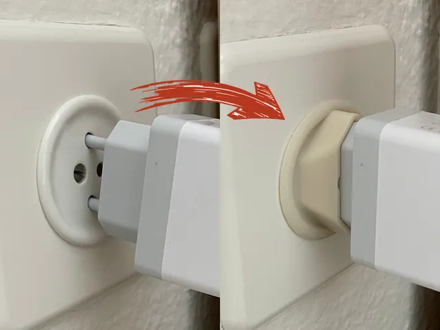 Supporting Europlug adapter for old Swiss T13 Socket