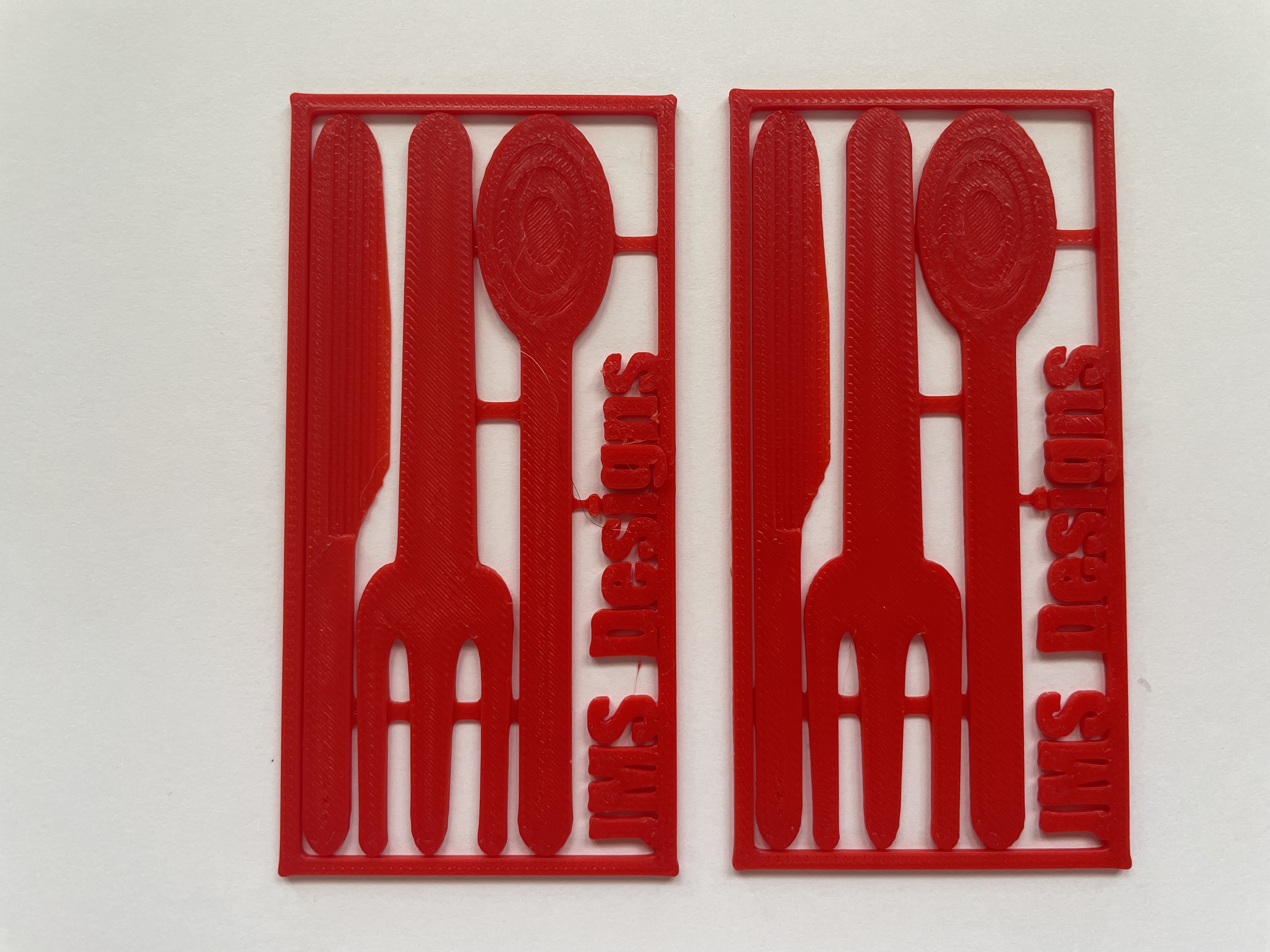 Emergency flatware kit card