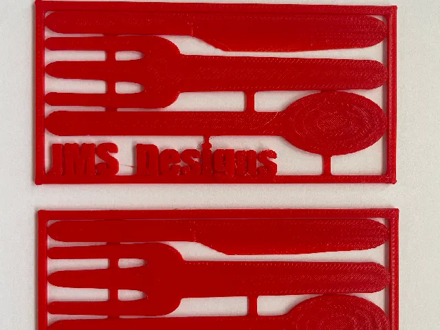Emergency flatware kit card