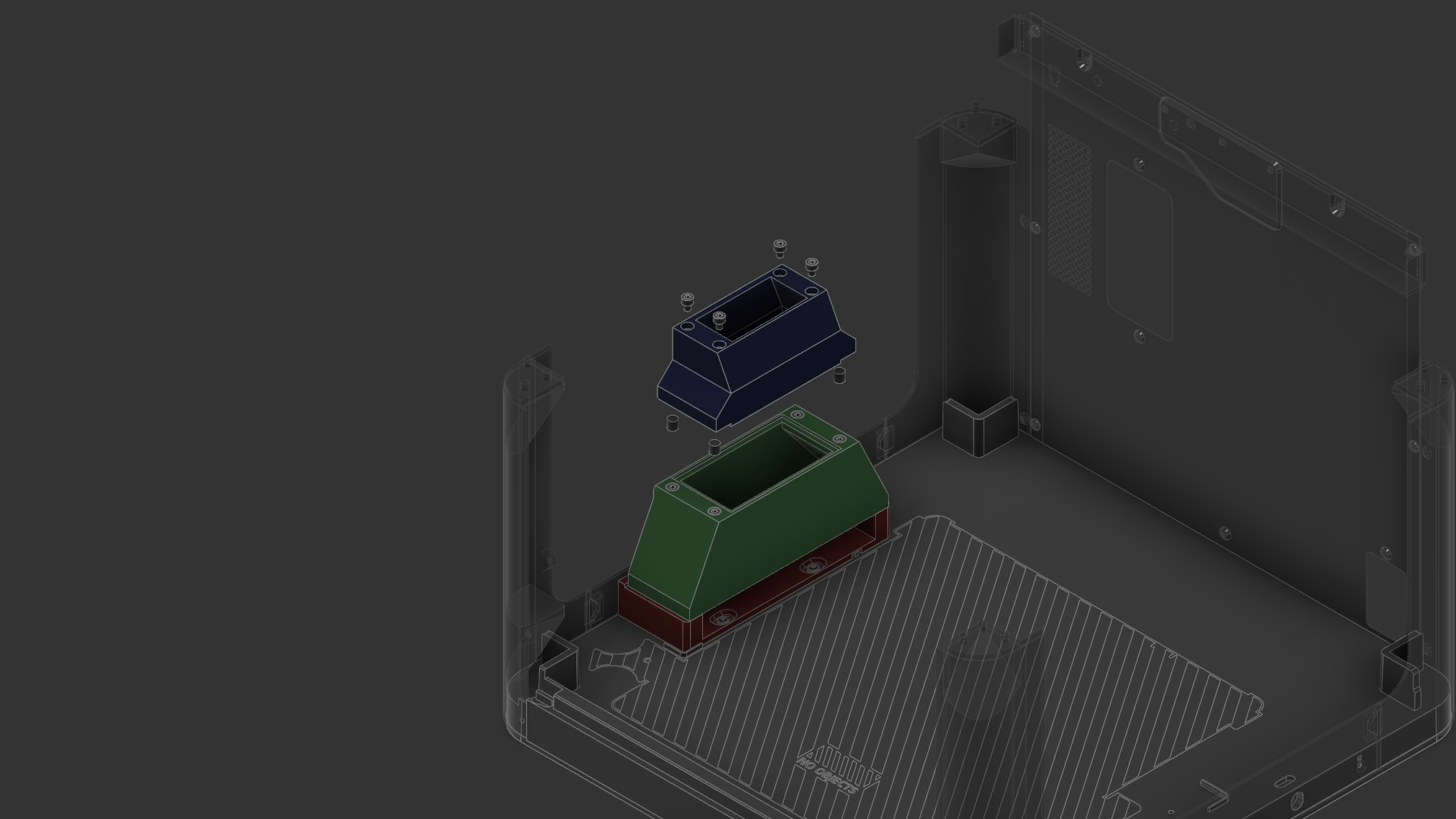 Dual HEPACarbon Filter for Bambu P1P X1 X1C by Cursd Download free