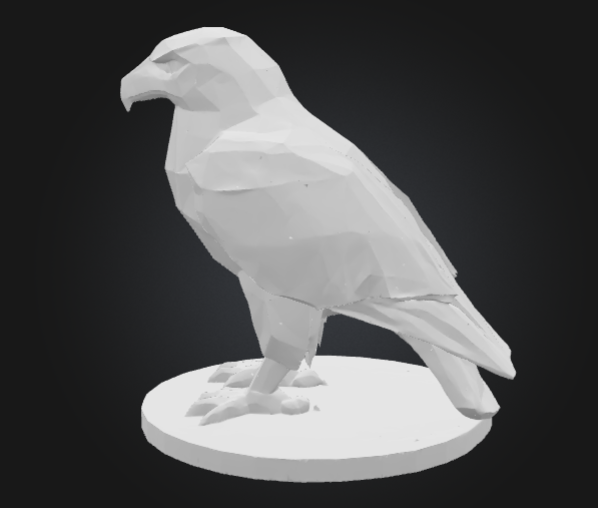 Miniatura 4 do modelo 3D Low Poly Eagle
