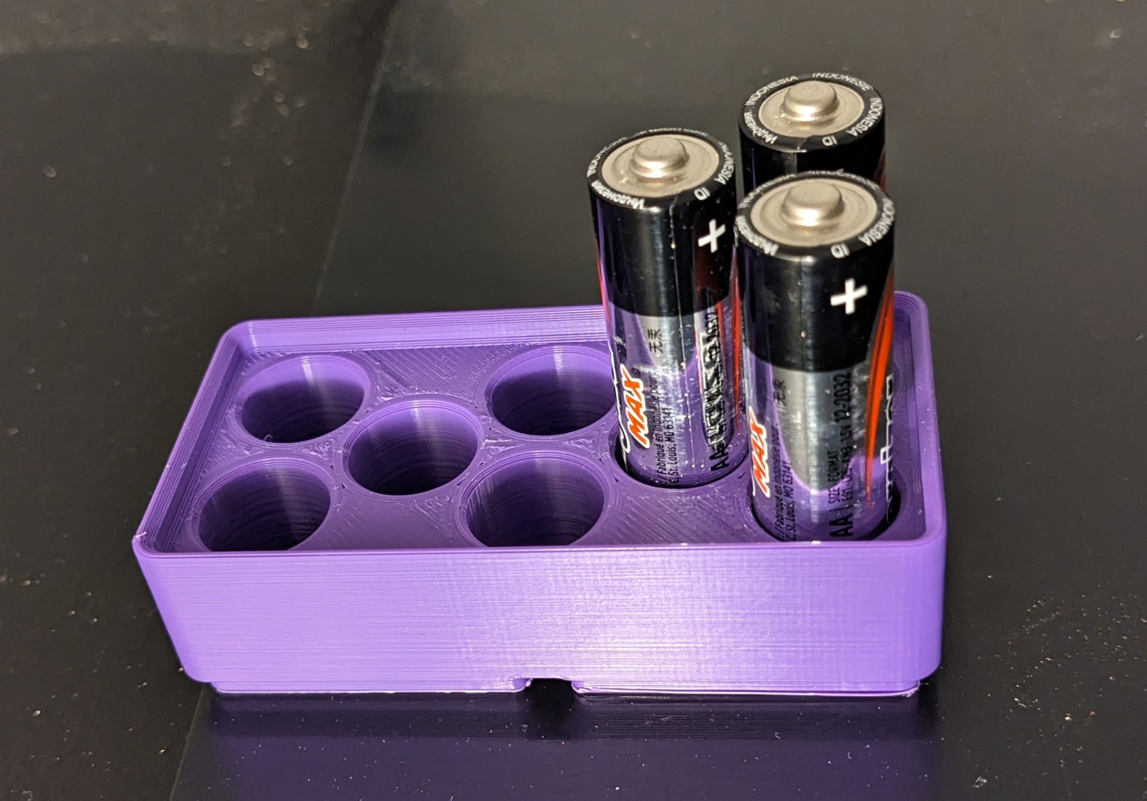 Gridfinity 1x2 AA battery holder by Rae | Download free STL model ...