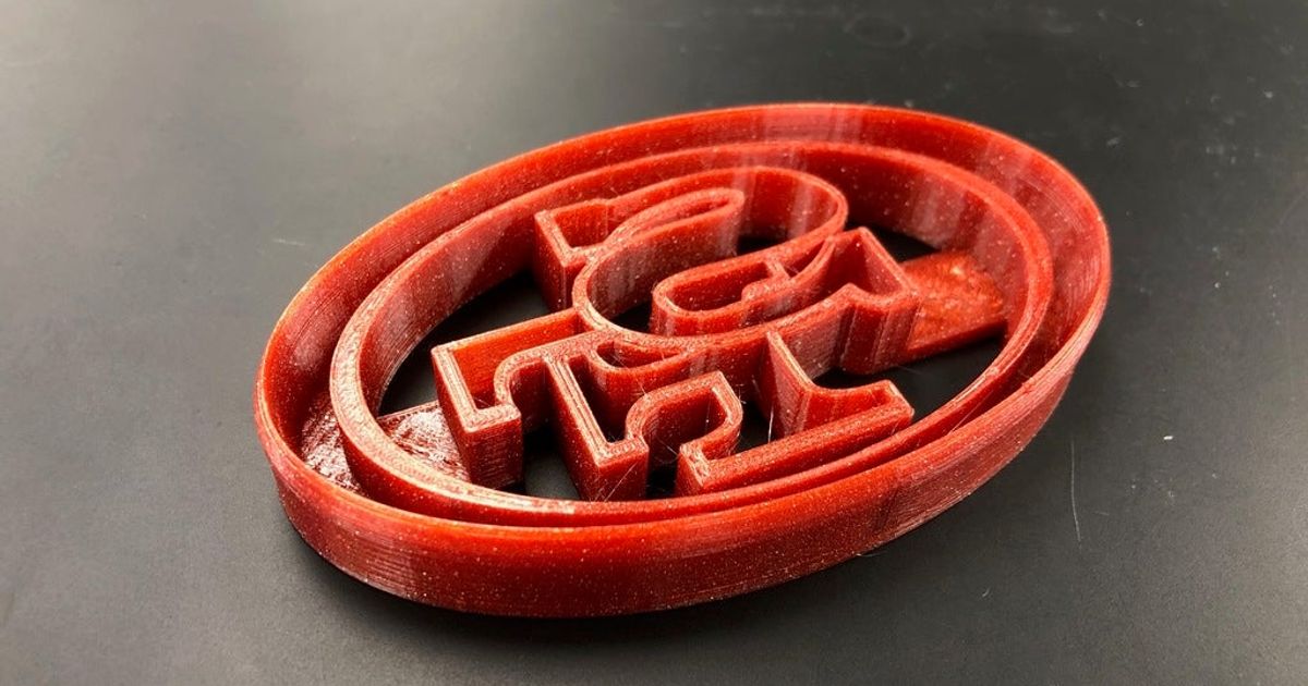 San Francisco 49ers Cookie Cutter - 3D Print Sports Football Choice of Size 