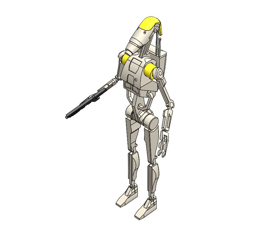 Star Wars B1 Battle Droid 2.0 Kit Card By Willi | Download Free STL ...