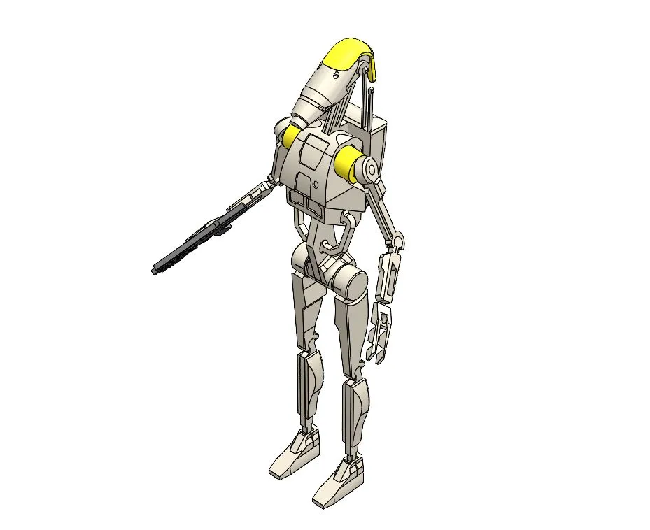 Star Wars - Battle Droid with STAP | 3D model