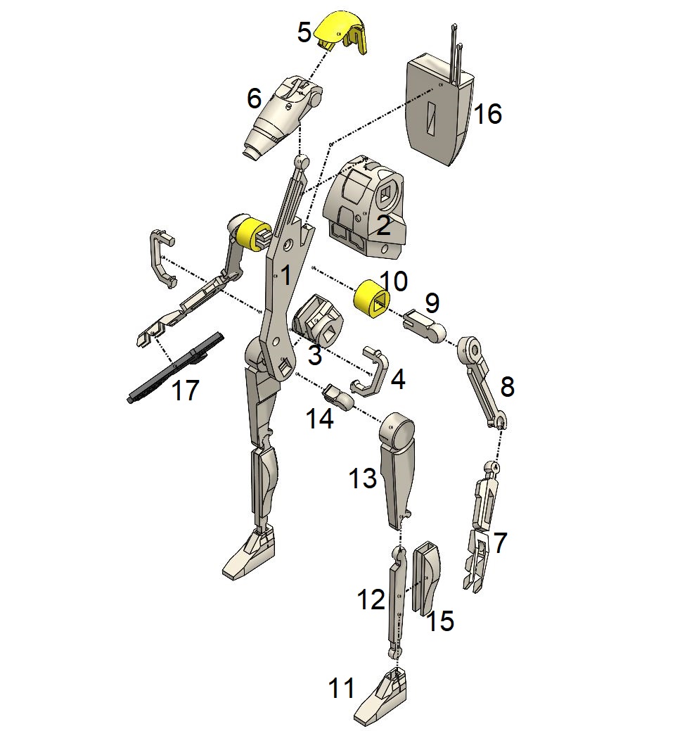 Star Wars B1 Battle Droid 2.0 Kit Card by Willi | Download free STL ...