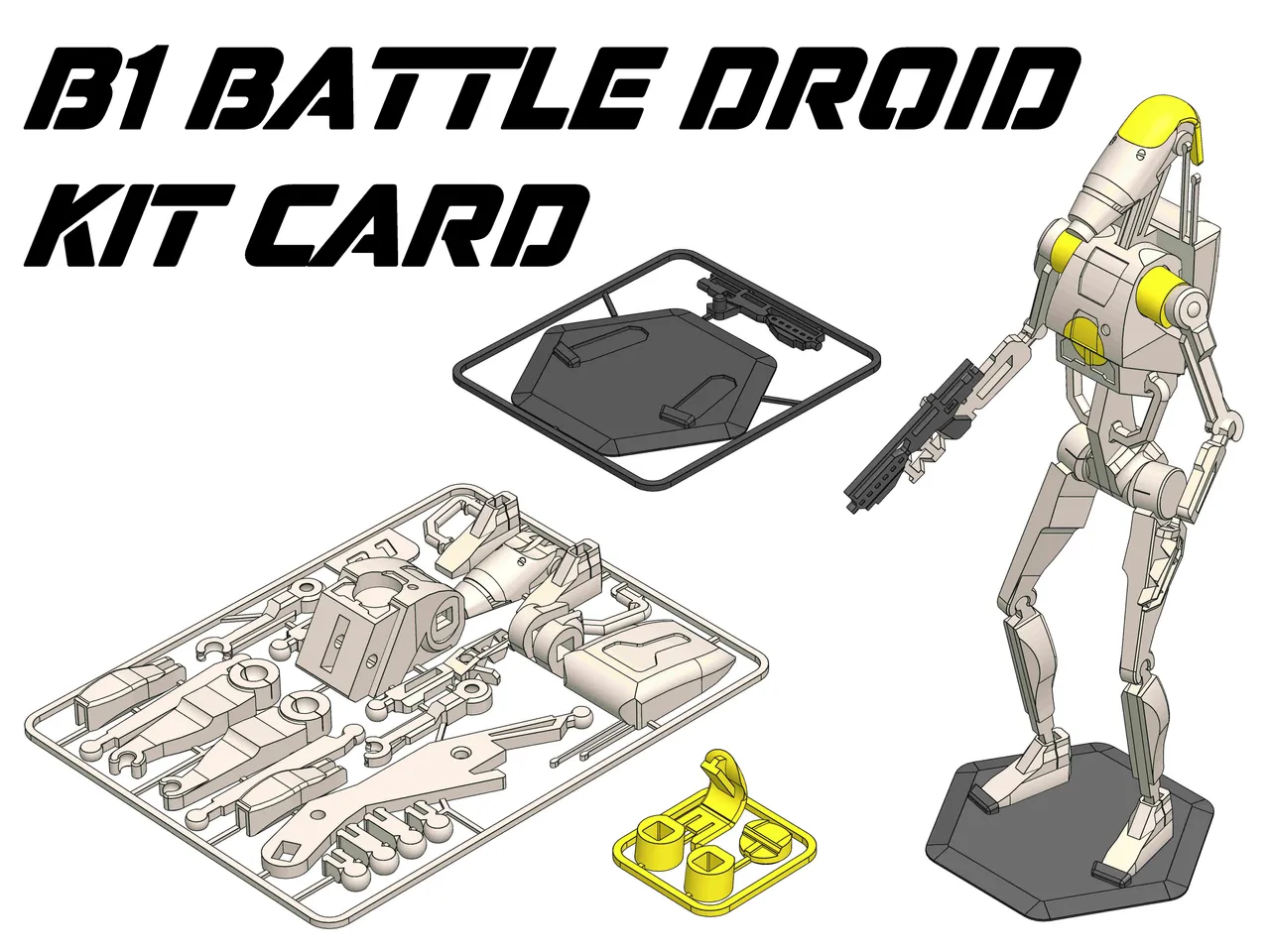 Star Wars S.T.A.P. and Battle Droid Sixth Scale Figure Set b