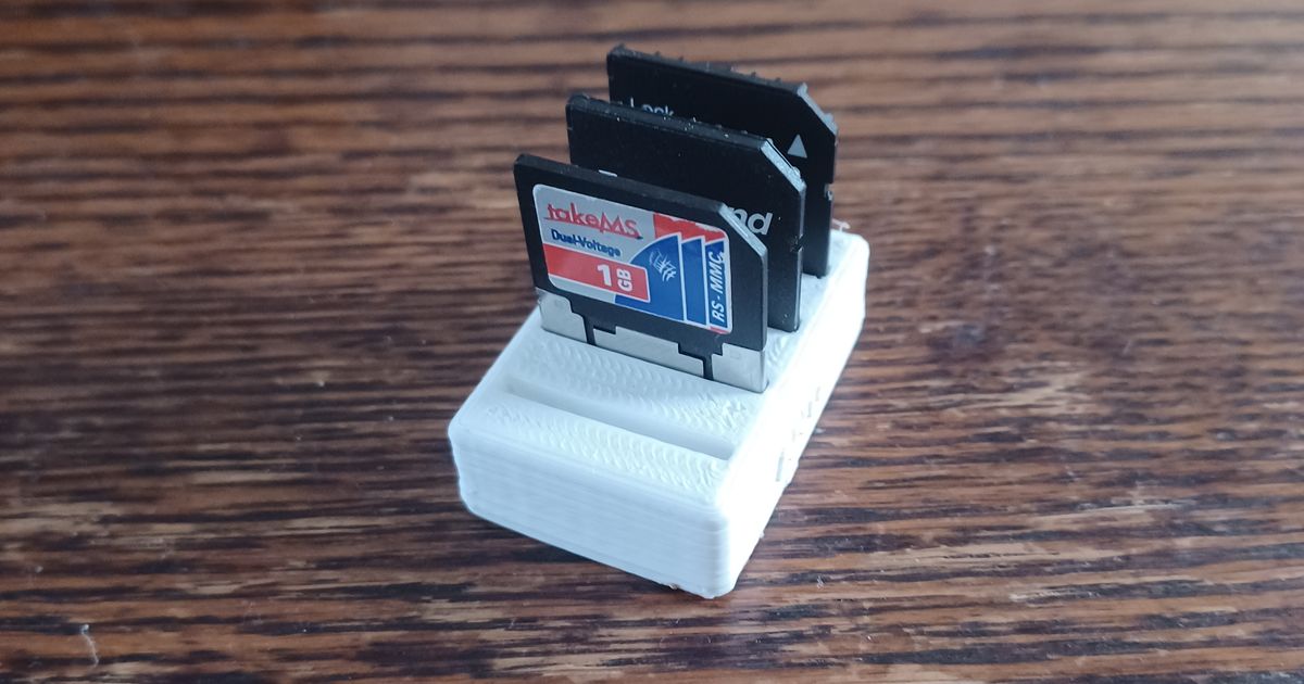 Micro/sd card case by Gaming King Download free STL model