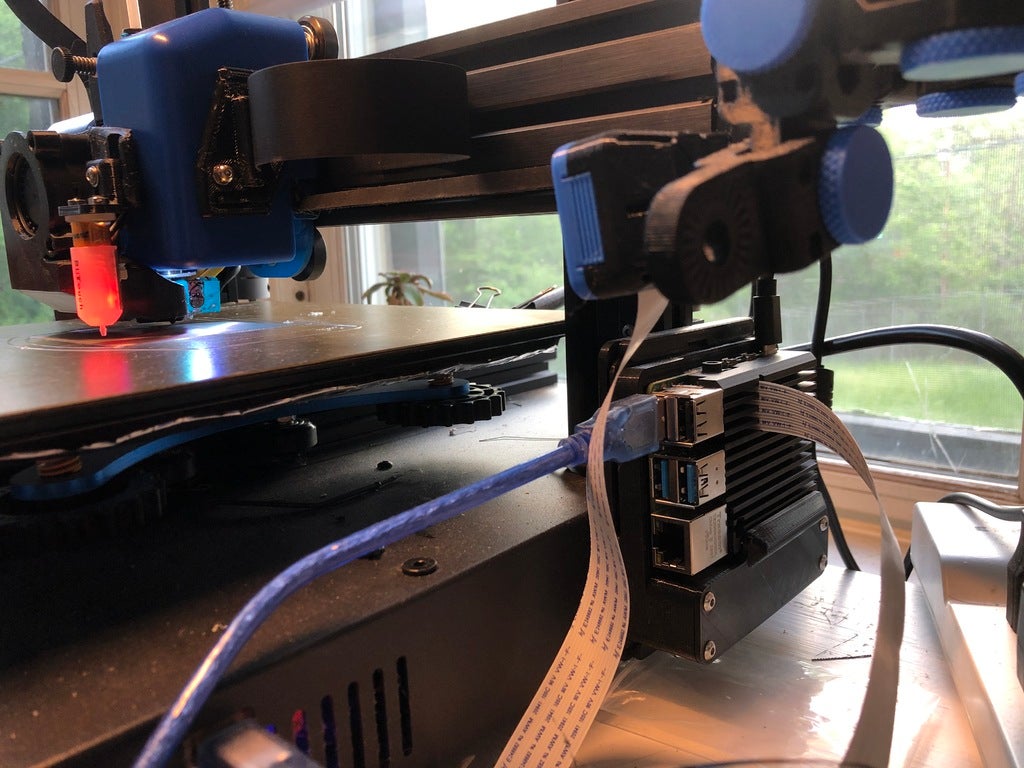 Armor case mount for Raspberry Pi, extrusion-mount remix