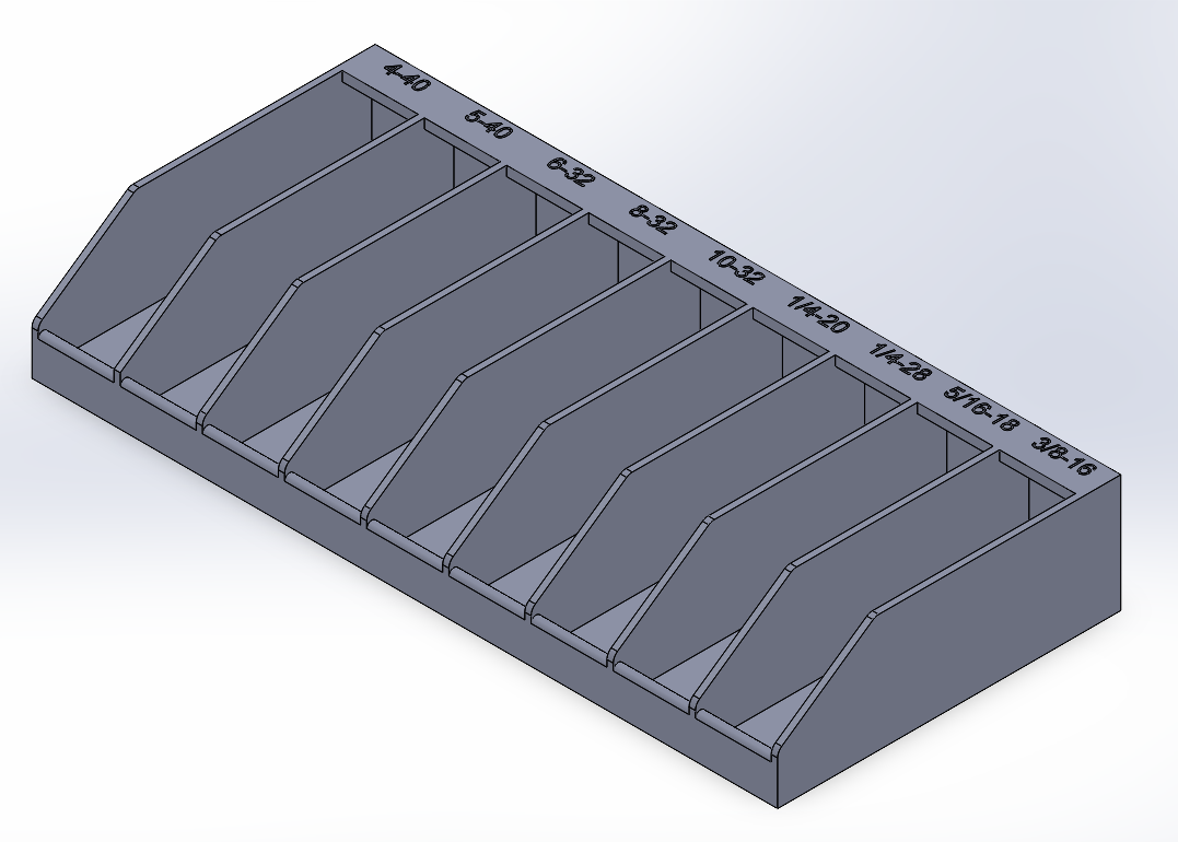 STANDARD THREAD TAP TRAY