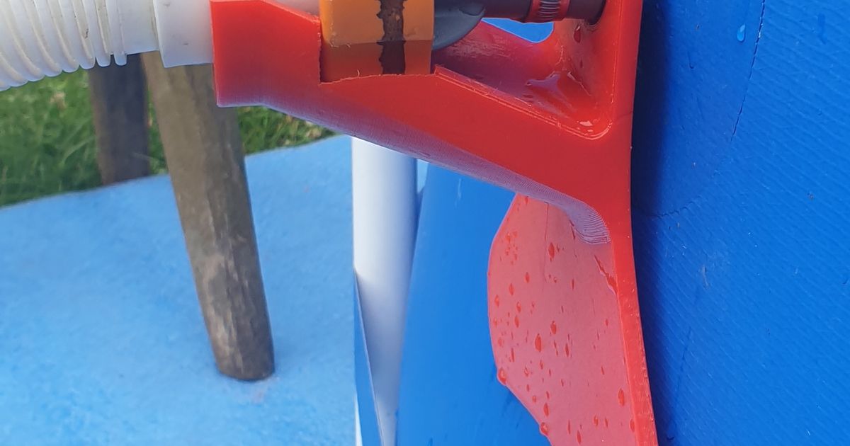 Bestway/Intex Pipe Holder for screw on caps by Mark Download free STL