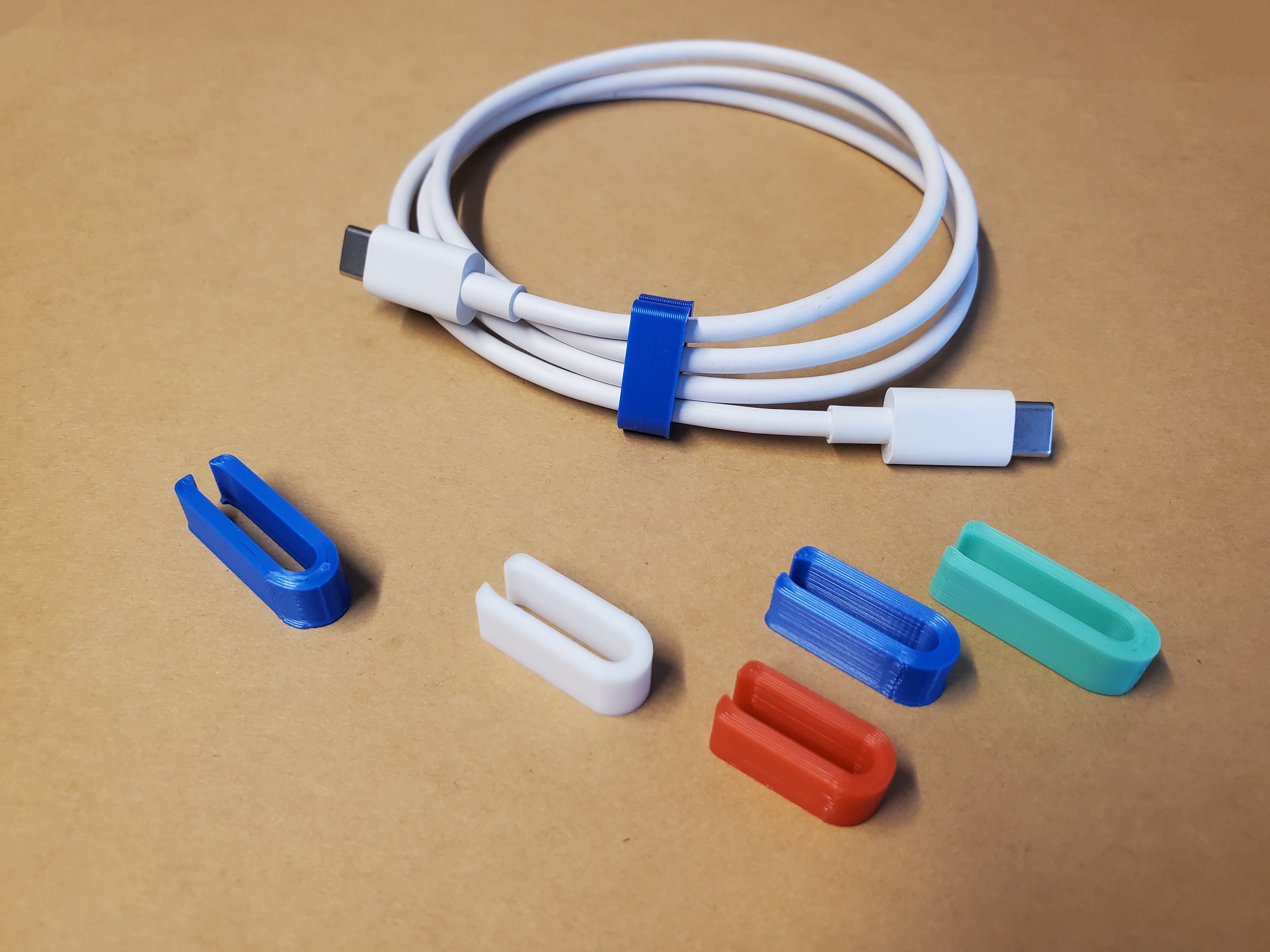 USB Cable Clips/Organizer - 3 Sizes