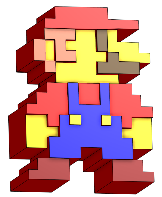 pixel mario pot