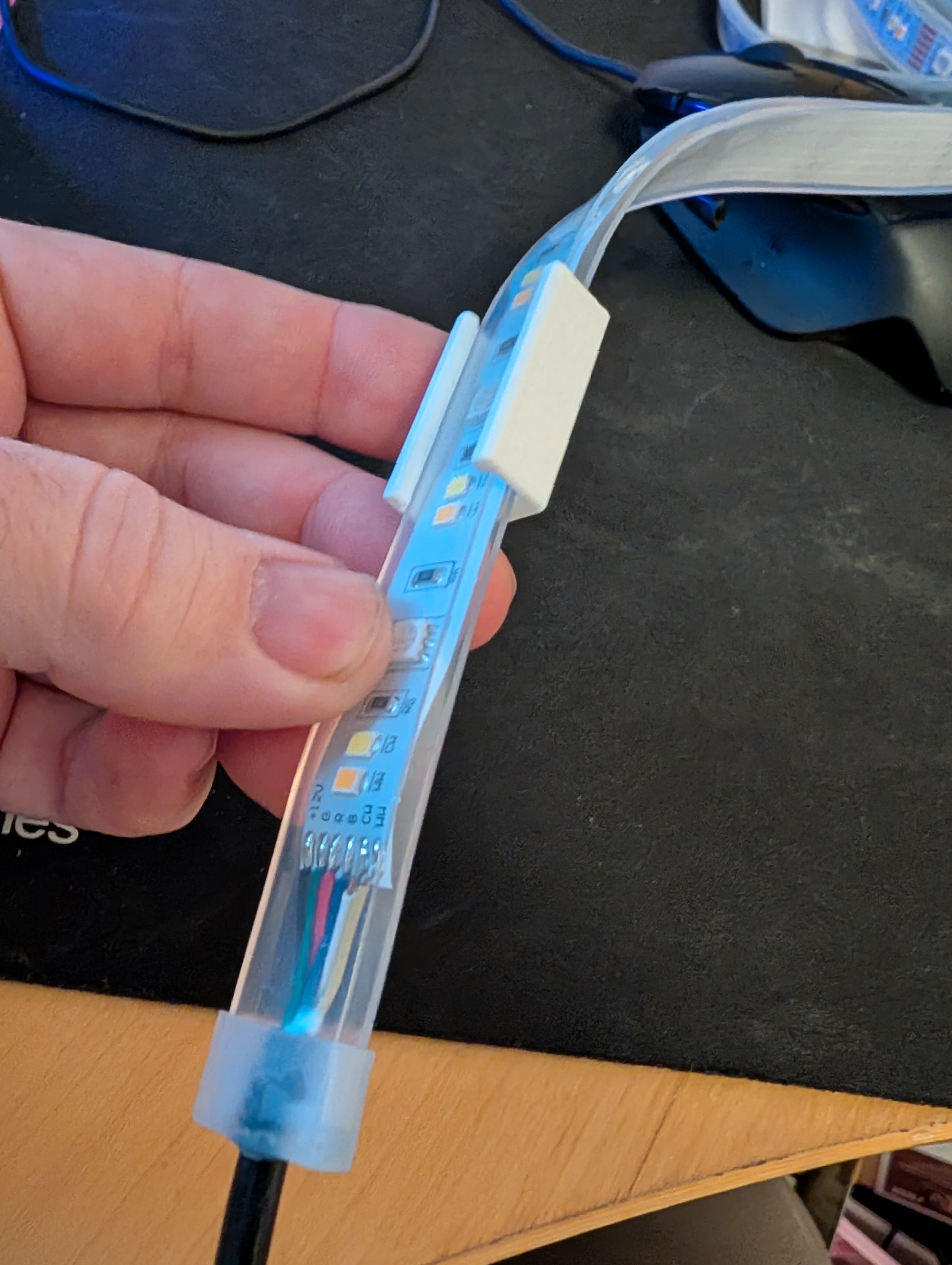 LED-strip holder. JULA "Anslut"