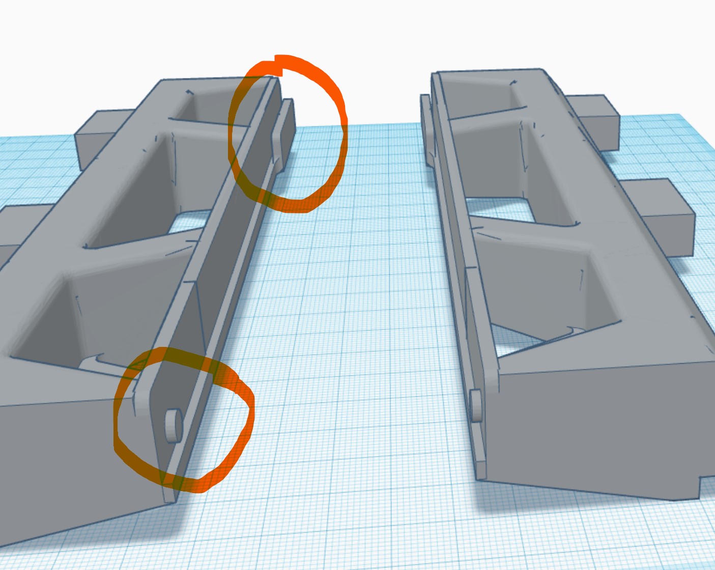 Bambu Lab AMS Holder Stand for P1P with Cable Chain Assembly by Big