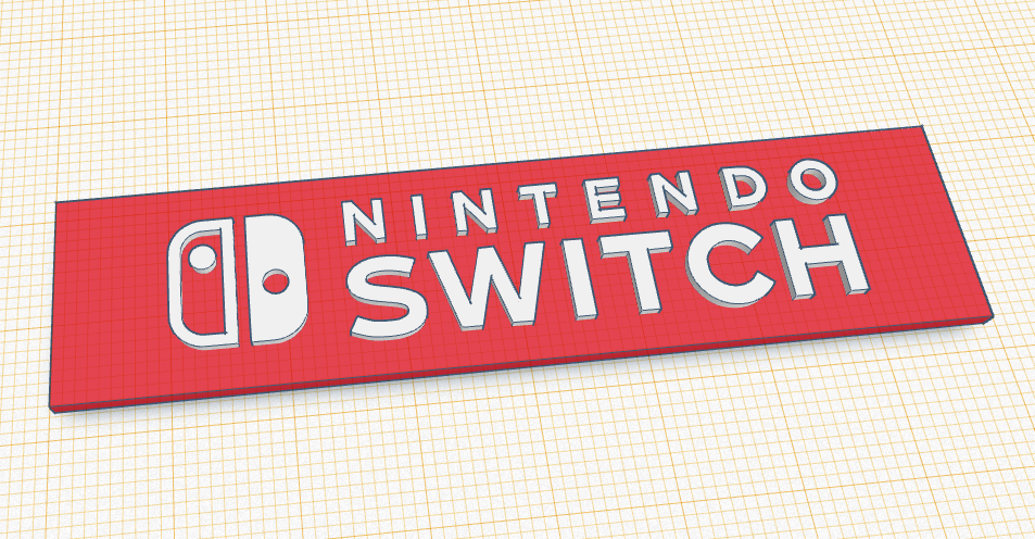 Miniatura 2 do modelo 3D Nintendo Switch Logo