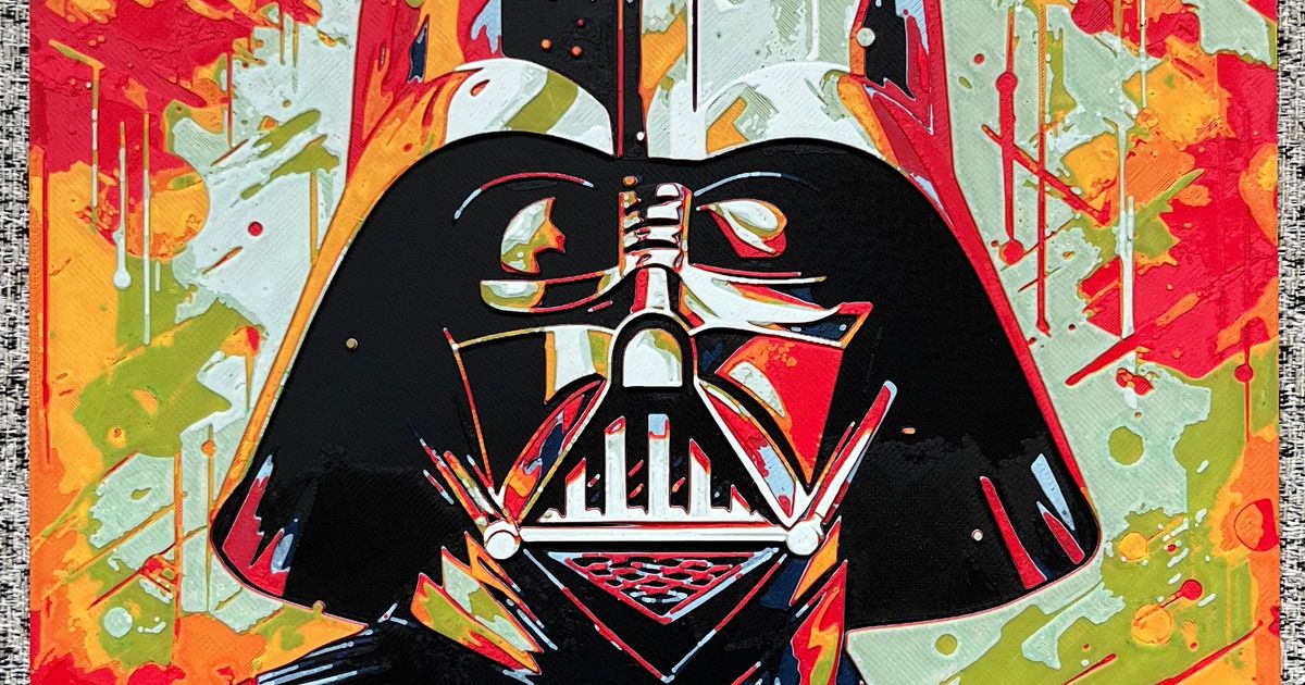 Darth Vader 'Pop Art' (Filament Painting) by Ian Smalley | Download ...