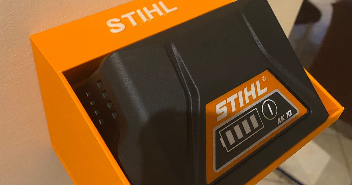 STIHL battery holder AK by Nico Download free STL model