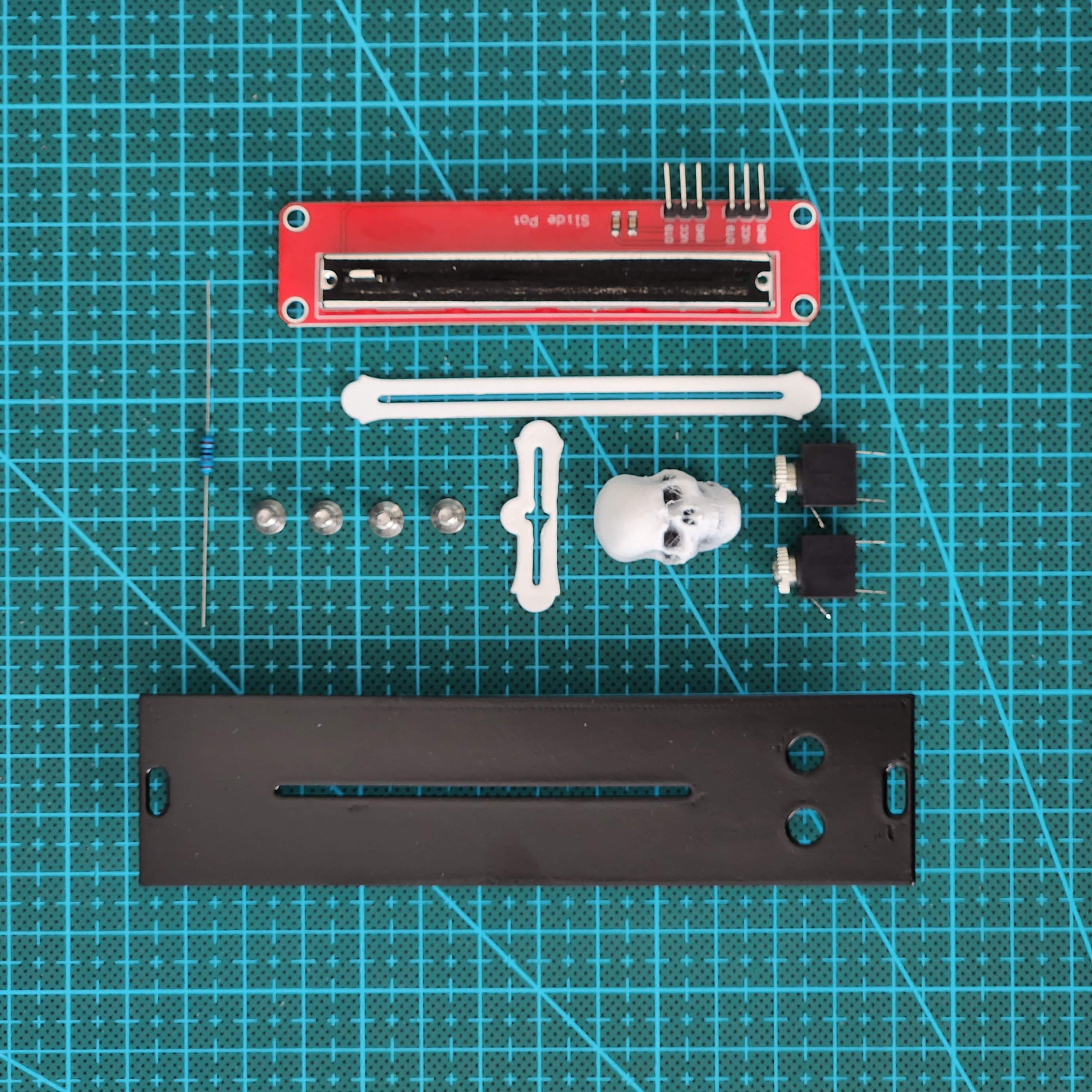 Eurorack Skull Attenuator/Fader Module by Tommi L. Download free STL