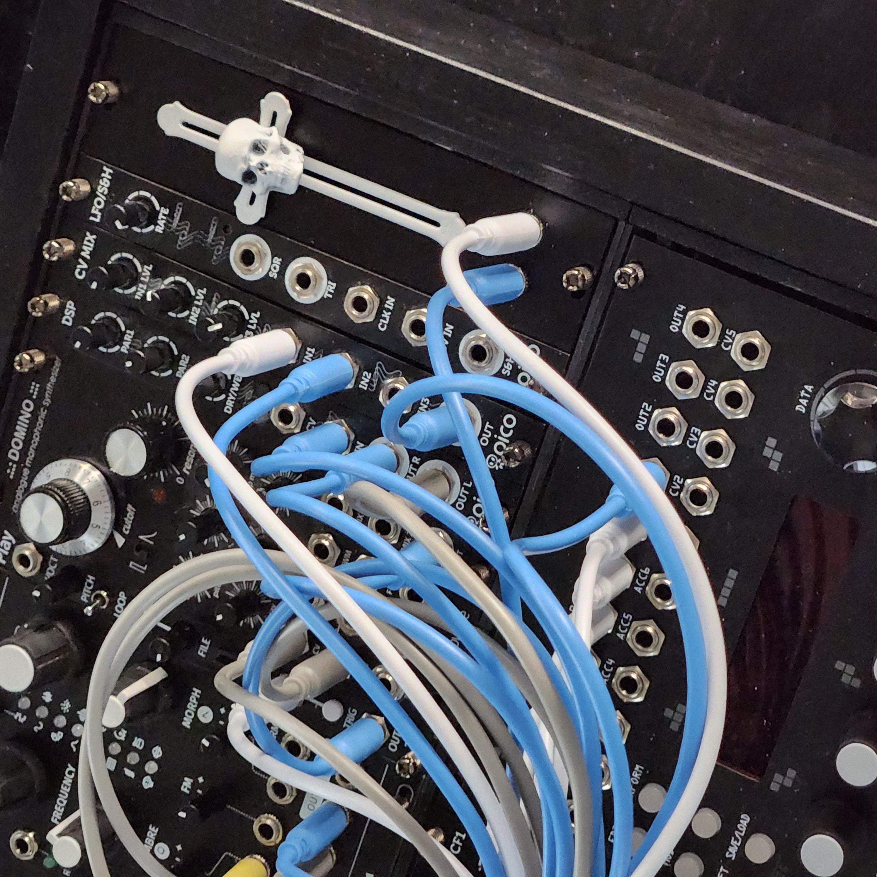 Eurorack Skull Attenuator/Fader Module by Tommi L. Download free STL