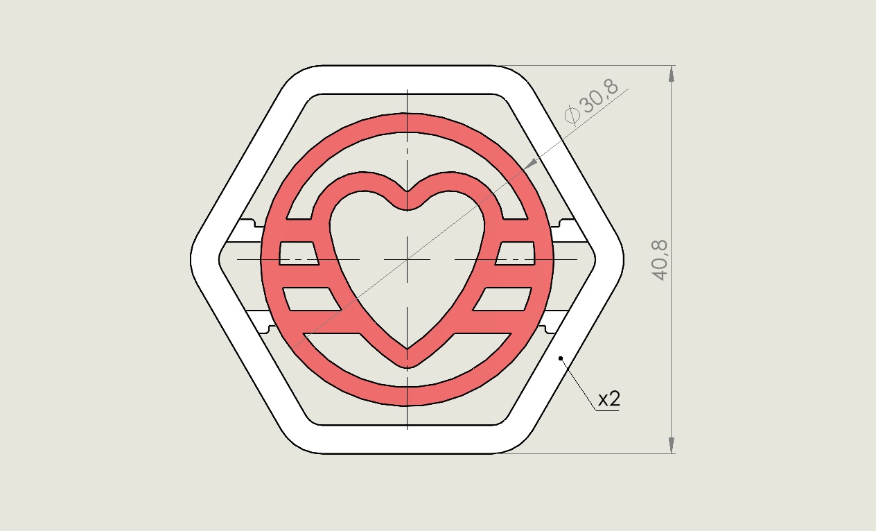 Flat Cheerful Heart by dmc | Download free STL model | Printables.com