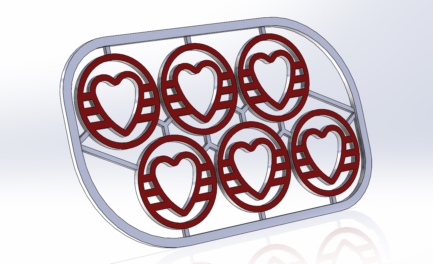 Flat Cheerful Heart by dmc | Download free STL model | Printables.com