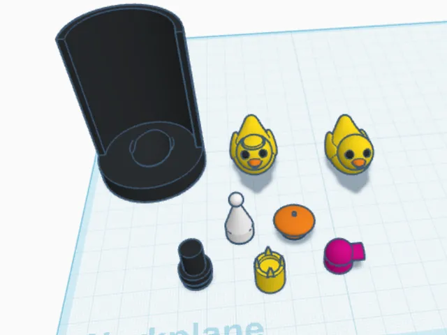 Duck with inter changeable hats