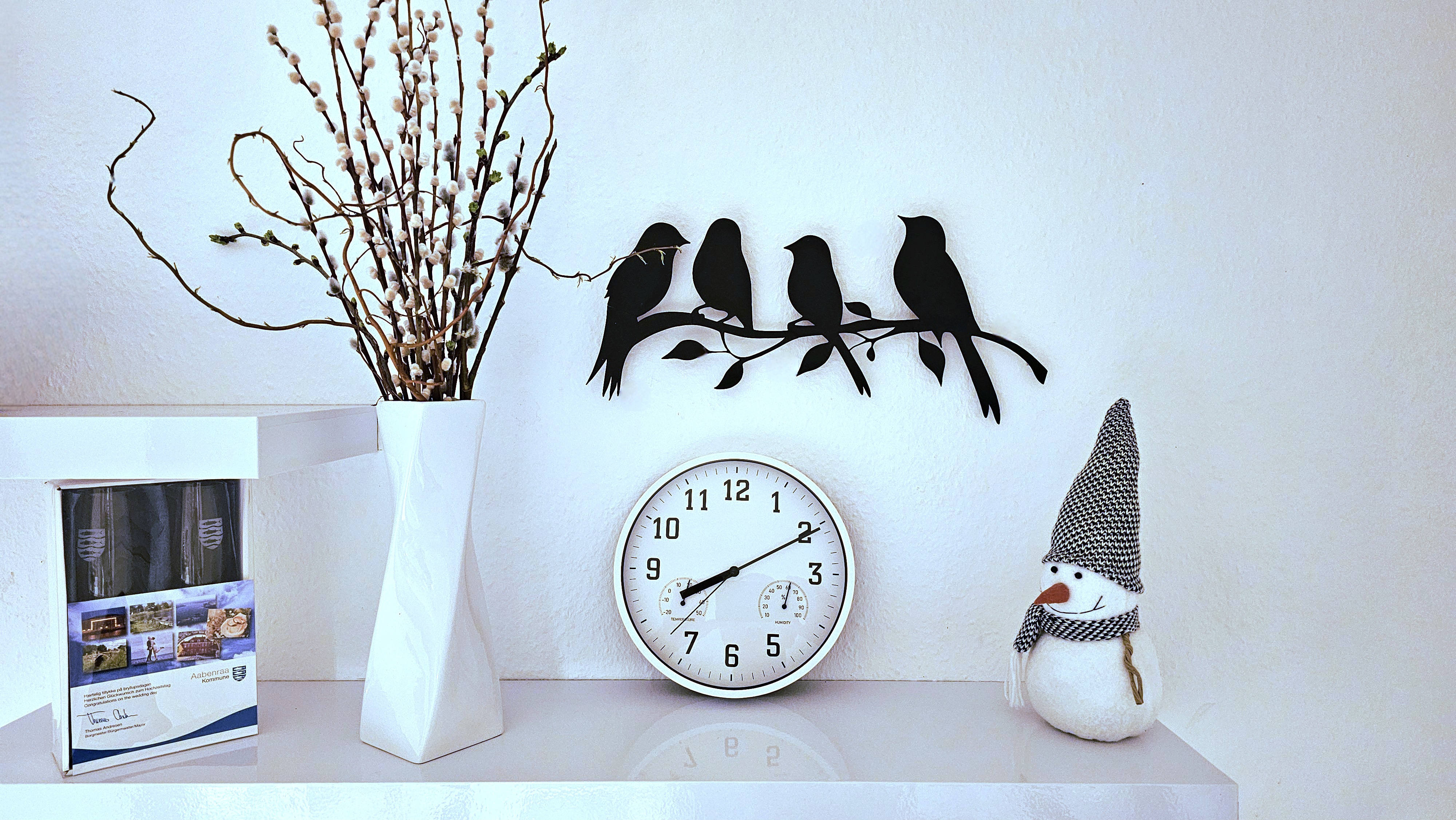 Birds wall decoration with LED Illumination