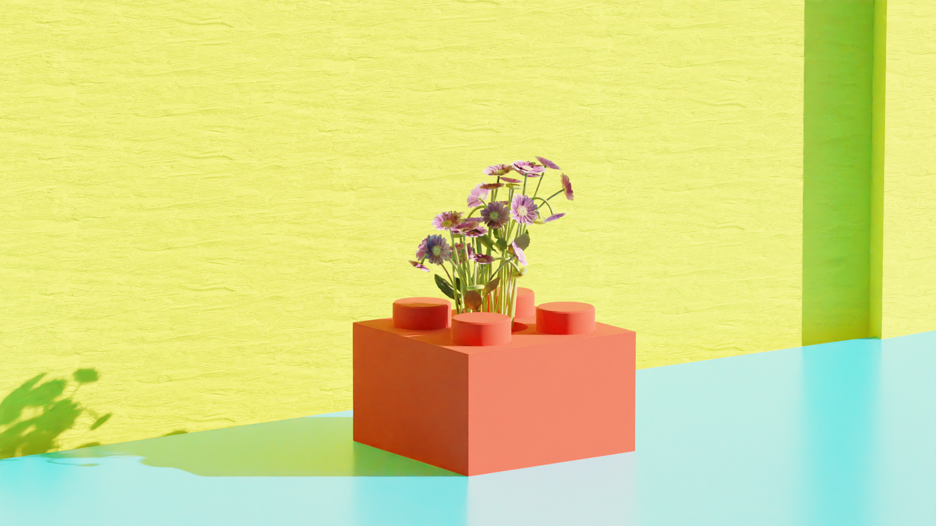Lego Brick 2x2 - Pot Plant