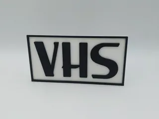 VHS Logo by jaredandrews | Download free STL model | Printables.com