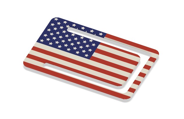 Plain or American Flag bookmark.