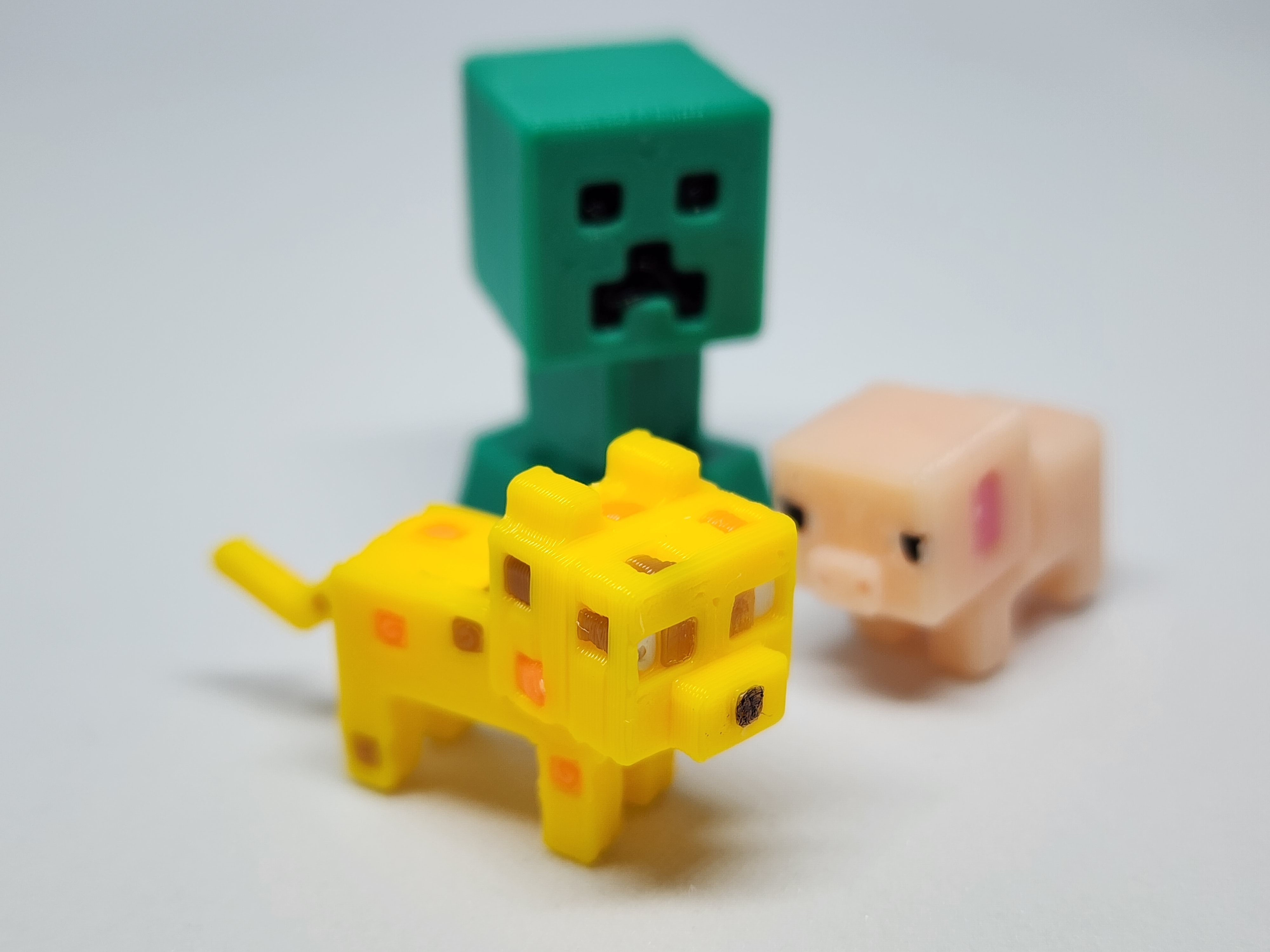 Minecraft-inspired Ocelot Mini Figure Kit Card/ Keychain by chiz ...