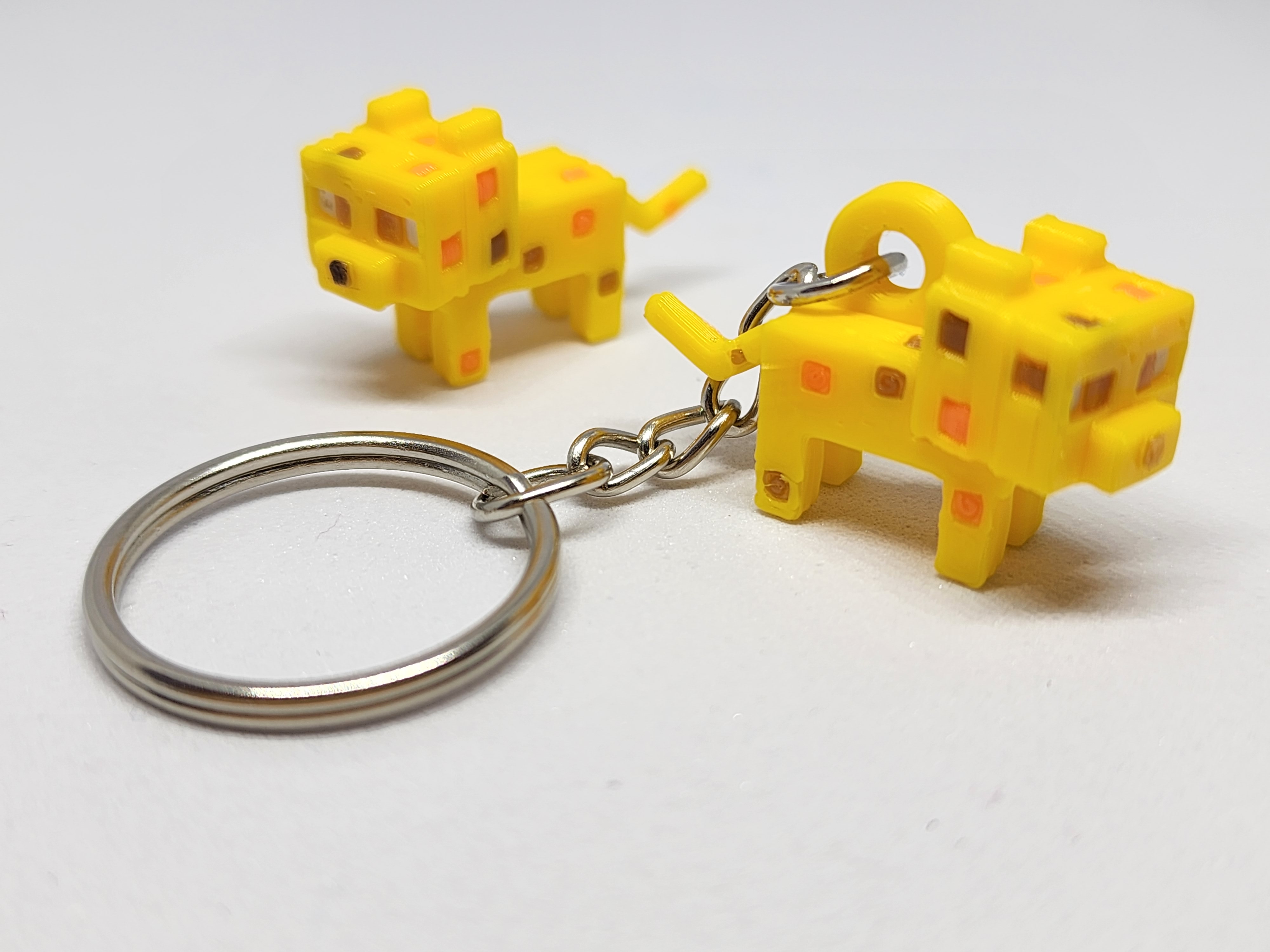 Minecraft-inspired Ocelot Mini Figure Kit Card/ Keychain by chiz ...