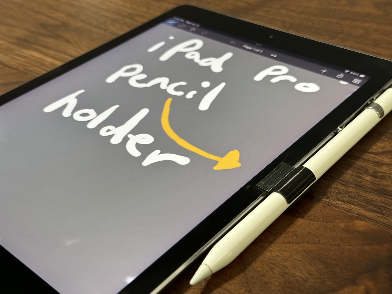 Ipad Hülle Mit Apple Pencil Halter Apple Pencil 1 Holder for iPad Pro by Quantum Jeep | Download free STL