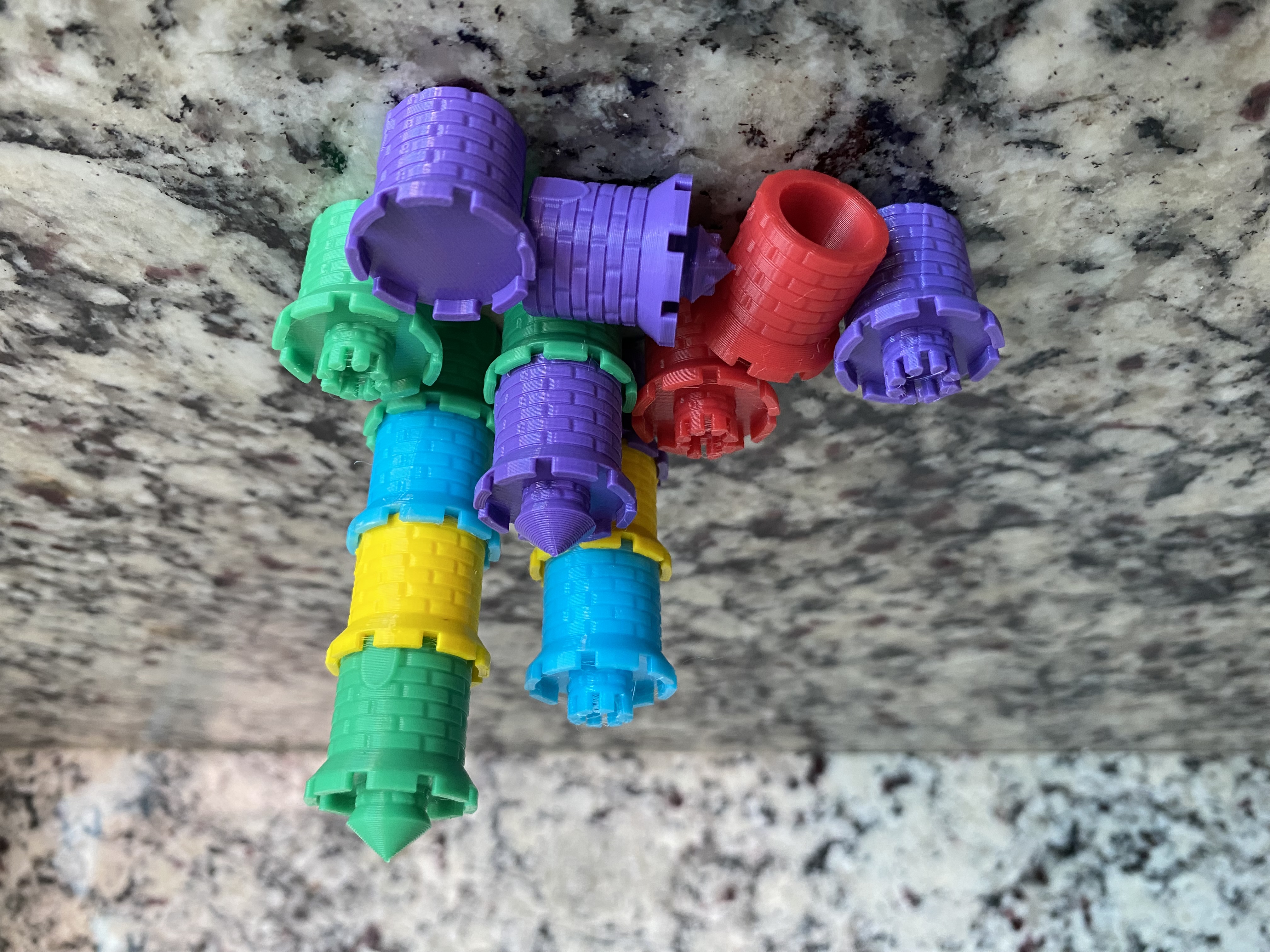 Miniatura 7 do modelo 3D Stacking Castle Score Markers